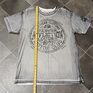 Affliction Xlarge Charcoal Graphic T